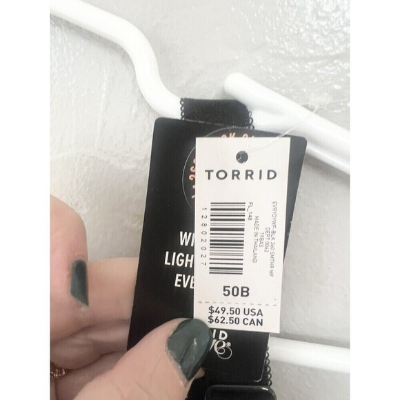 Torrid Curve Wire-Free Lightly Lined Everyday Bra Back Smoothing Size 50B New - Picture 3 of 8